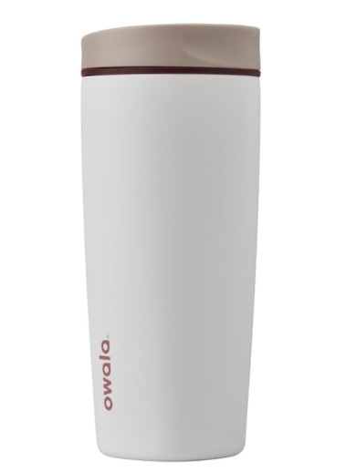 Owala SmoothSip Slider Insulated Stainless Steel Coffee Tumbler, Reusable Iced Coffee Cup, Hot Coffee Travel Mug, BPA Free 20 oz 3IeGyim